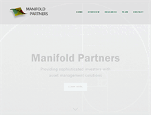 Tablet Screenshot of manifoldpartners.com